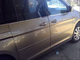 2008 HONDA ODYSSEY, GOLD, EX-L MODEL, 3.5L, AT, FWD,  A25176